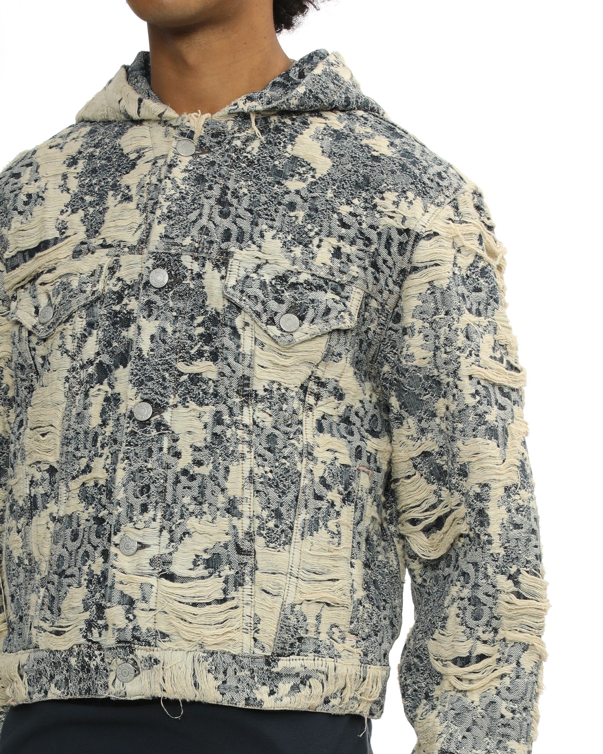 Acne Studios Acne Studios Distressed Distressed Design Hooded Jacket Size US XS / EU 42 / 0 - 5 Thumbnail