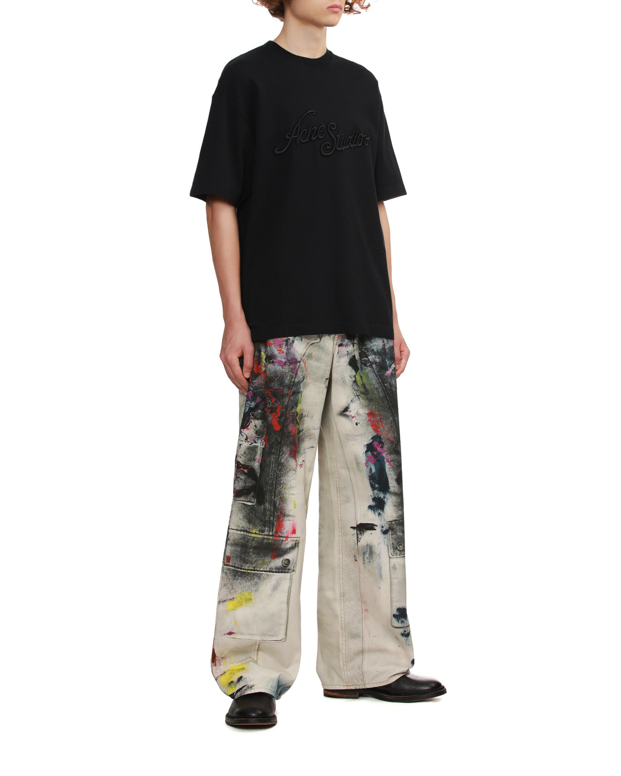 Acne Studios Acne Studios Logo Embroidered Crew Neck T-Shirt Size US M / EU 48-50 / 2 - 2 Thumbnail