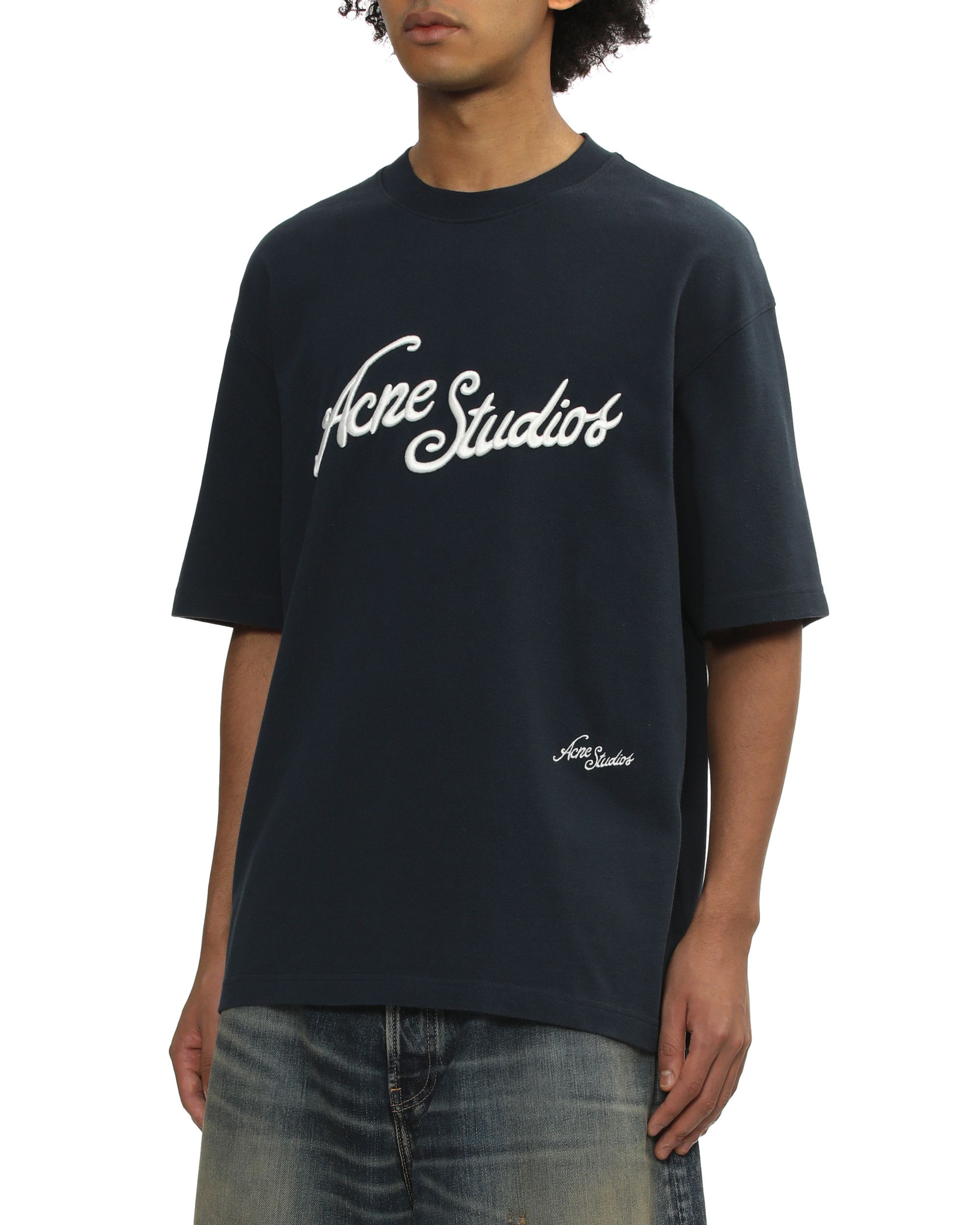 Acne Studios Acne Studios Logo Embroidered Short Sleeve T-Shirt Size US XS / EU 42 / 0 - 3 Thumbnail