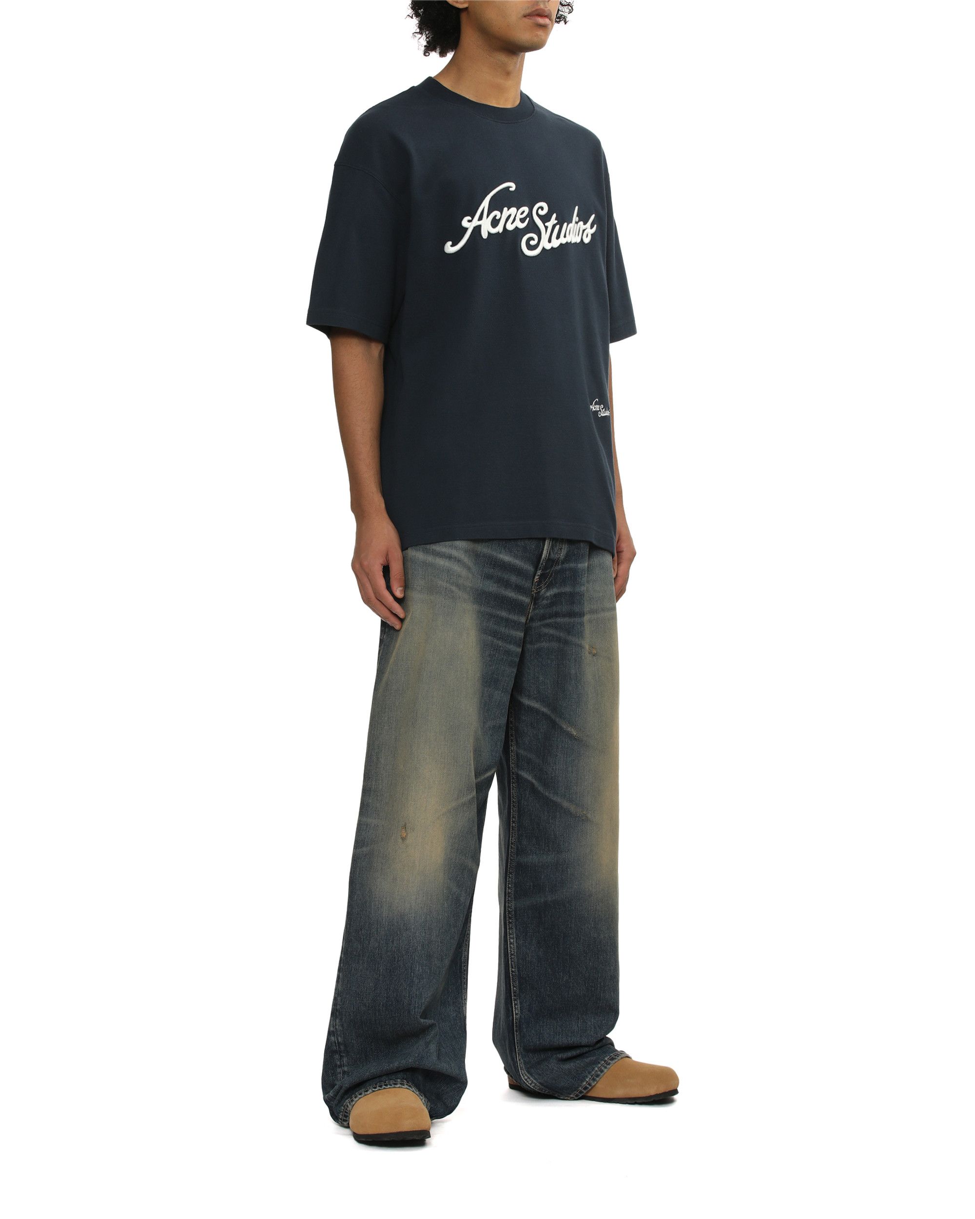 Acne Studios Acne Studios Logo Embroidered Short Sleeve T-Shirt Size US XS / EU 42 / 0 - 2 Thumbnail