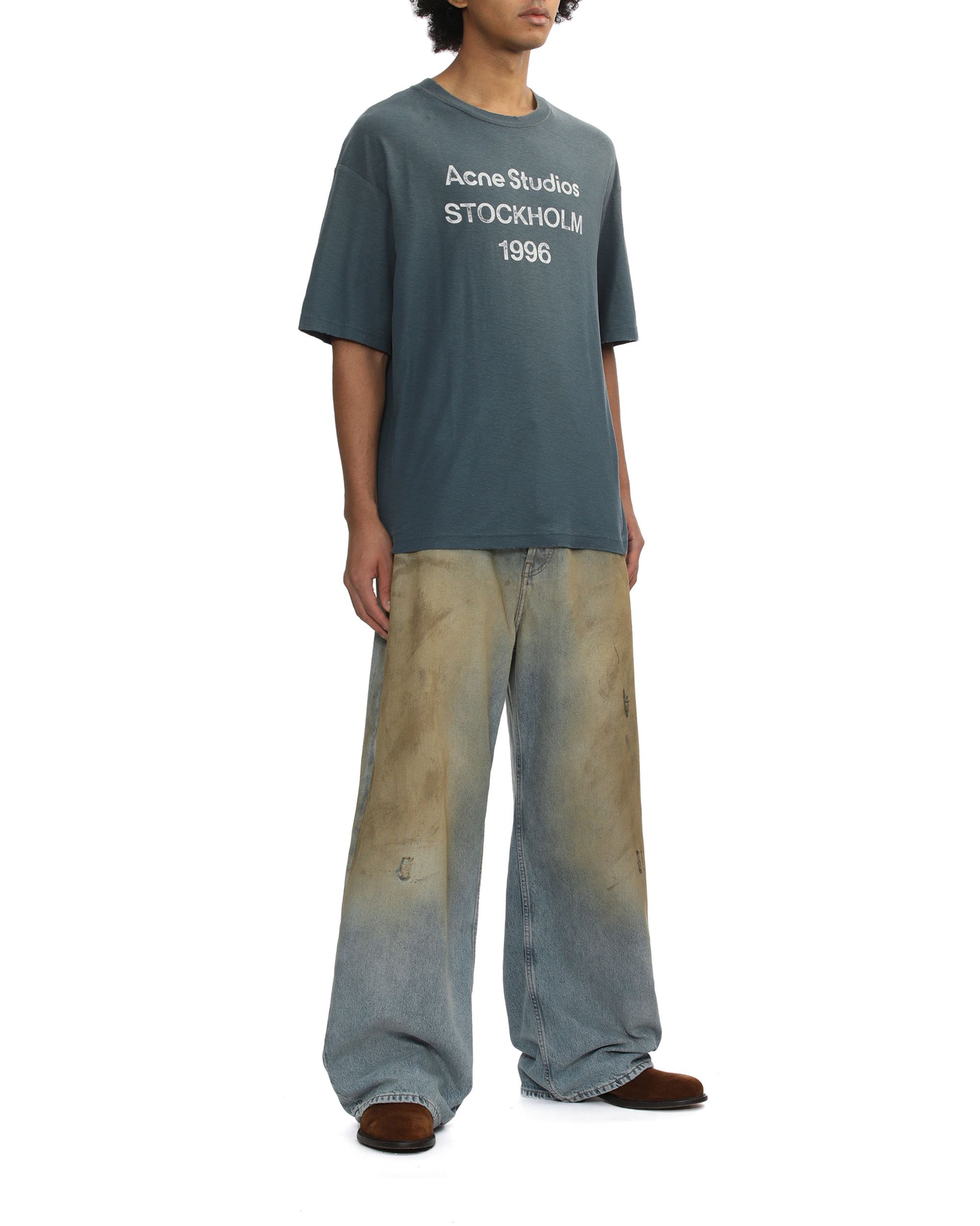 Acne Studios Acne Studios Distressed Design Wide Leg Jeans Size US 30 / EU 46 - 2 Thumbnail
