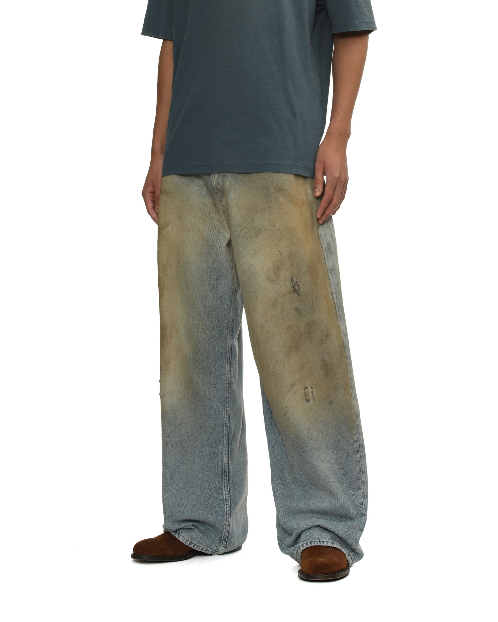 Acne Studios Acne Studios Distressed Design Wide Leg Jeans Size US 32 / EU 48 - 3 Thumbnail