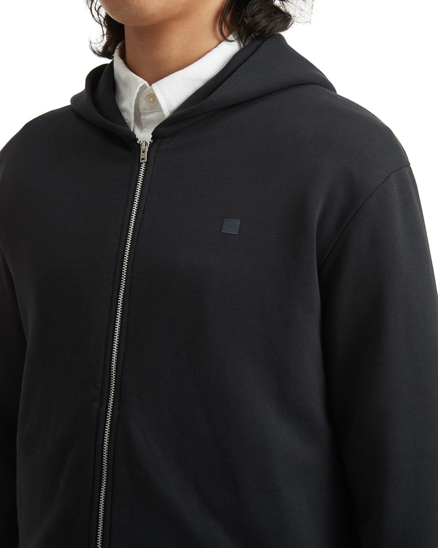 Acne Studios Acne Studios FACE Stitched Detail Hooded Zipper Sweatshirt Size US M / EU 48-50 / 2 - 5 Thumbnail