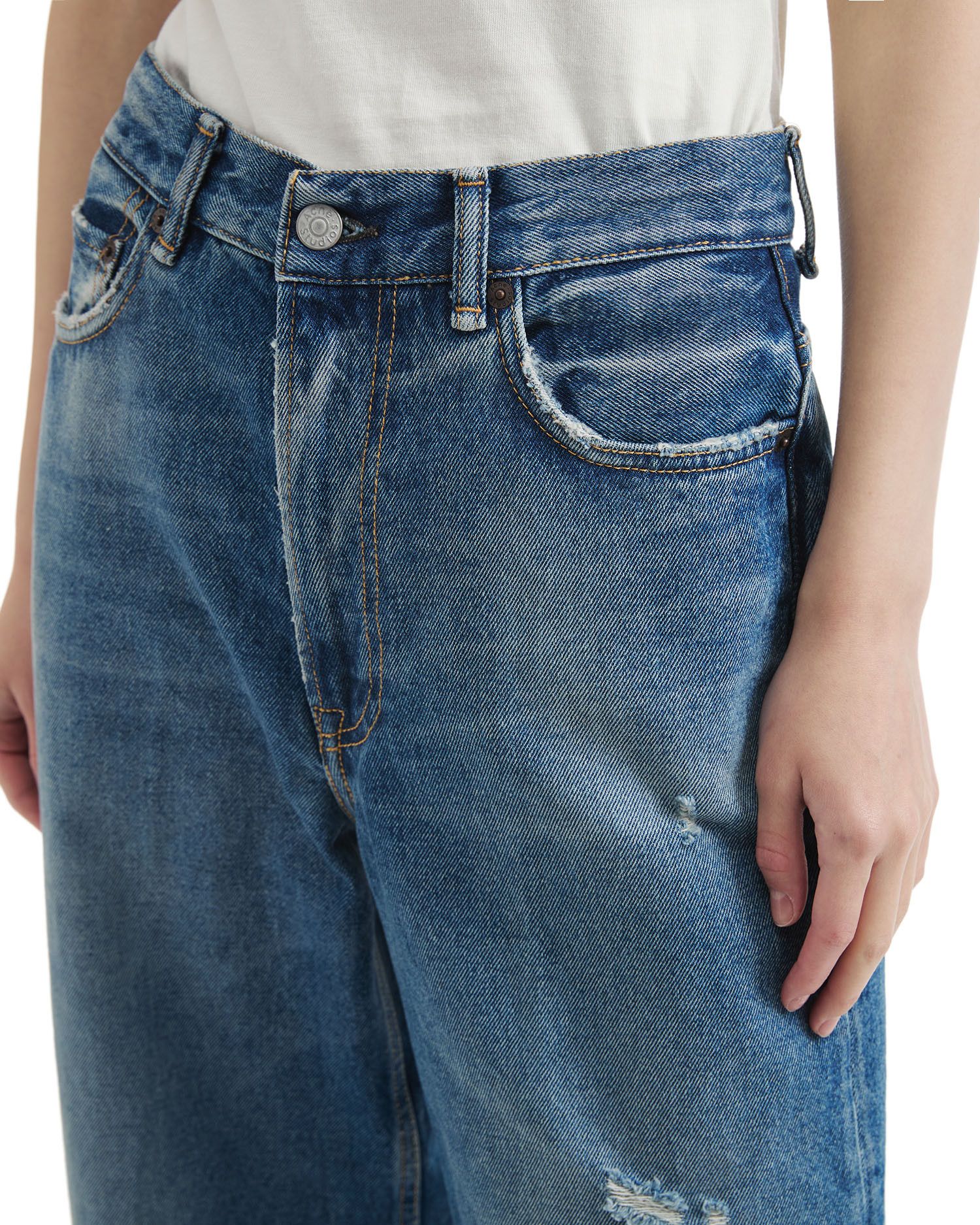 Acne Studios Acne Studios 2022F RELAXED FIT Ripped Jeans Size 27" / US 4 / IT 40 - 5 Thumbnail