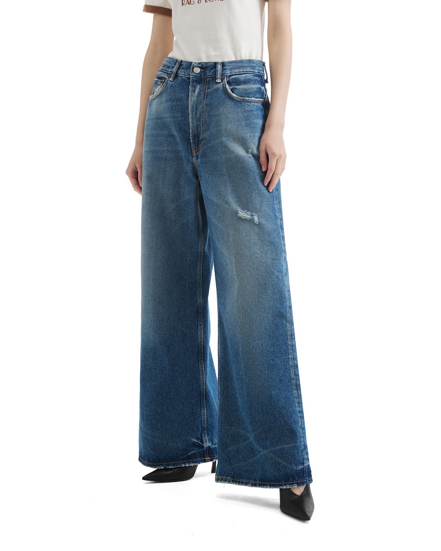 Acne Studios Acne Studios 2022F RELAXED FIT Ripped Jeans Size 29" - 3 Thumbnail