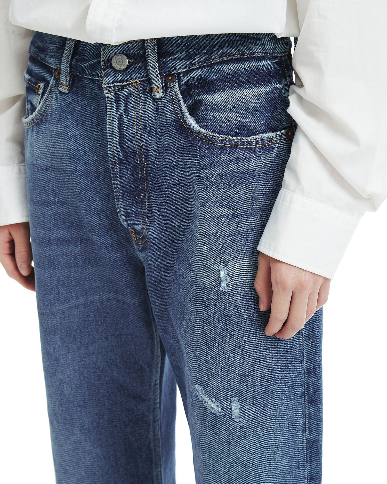 Acne Studios Acne Studios 2021F LOOSE FIT Distressed Detail Jeans Size 27" / US 4 / IT 40 - 5 Thumbnail