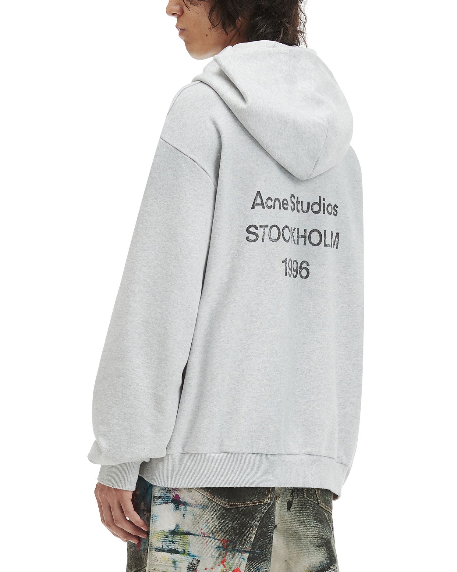 Acne Studios Acne Studios Text Print Hooded Sweatshirt Size US S / EU 44-46 / 1 - 4 Thumbnail