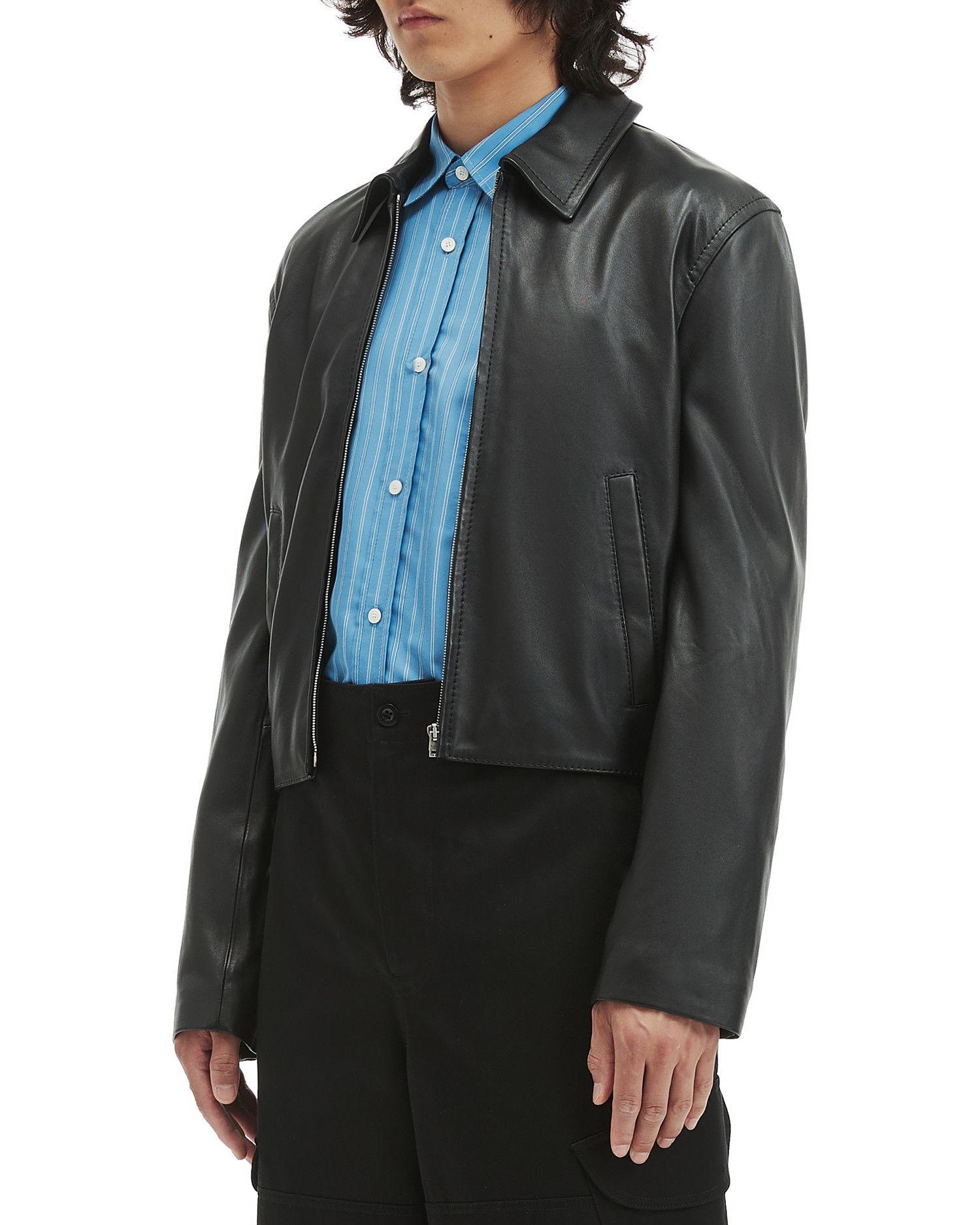 Acne Studios Acne Studios Lapel Zipper Leather Jacket Size US L / EU 52-54 / 3 - 3 Thumbnail