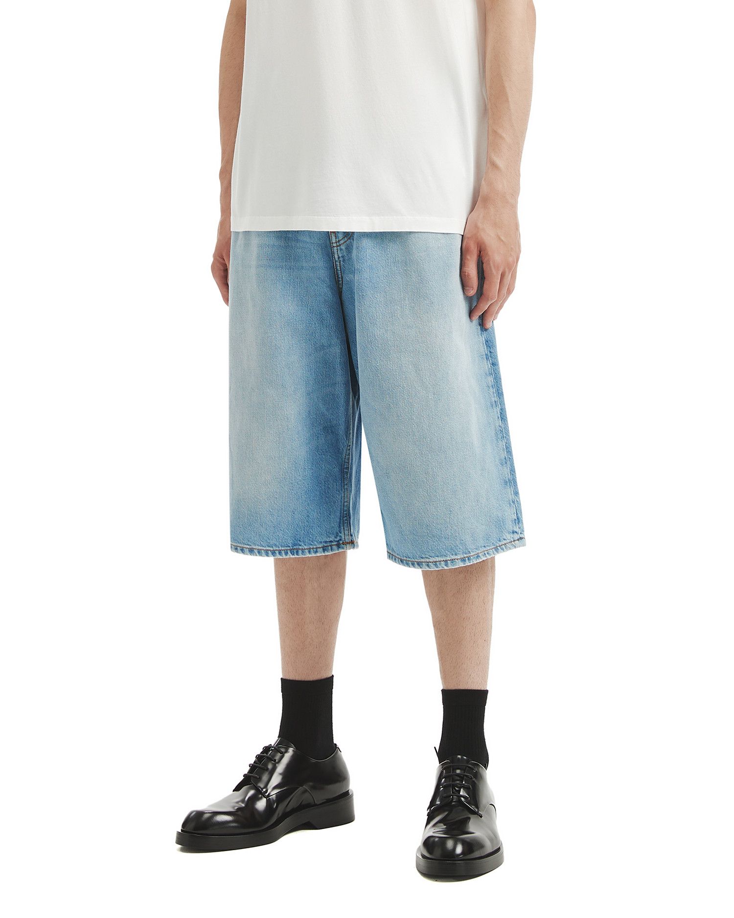 Acne Studios Acne Studios Distressed Detail Denim Shorts Size US 40 / EU 56 - 3 Thumbnail