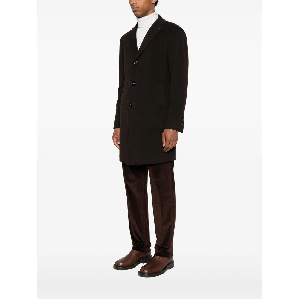 Tagliatore Tagliatore BROWN Coats - Single Breasted Coats Size US L / EU 52-54 / 3 - 4 Thumbnail