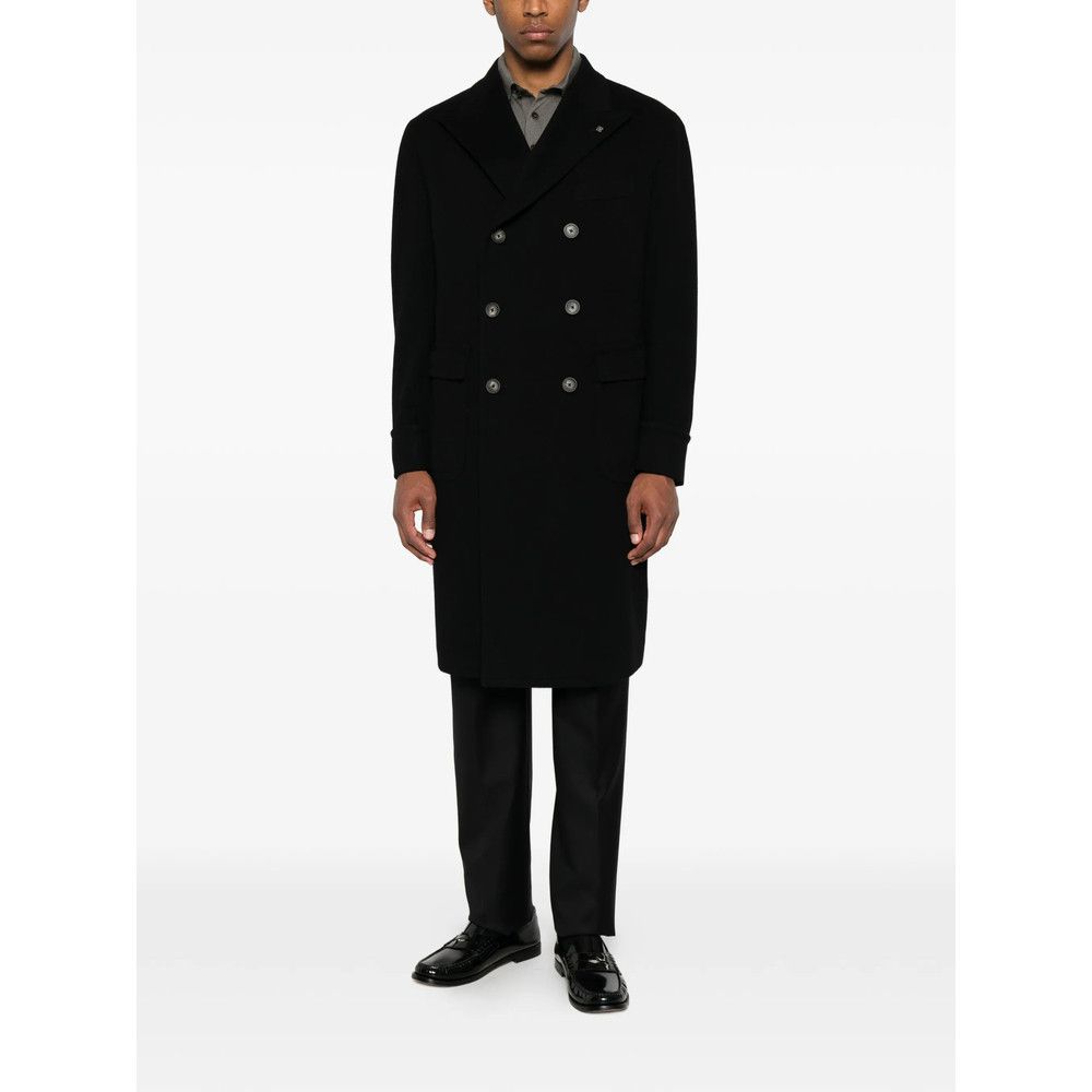 Tagliatore Tagliatore BLACK Coats - Double Breasted Coats Size US M / EU 48-50 / 2 - 3 Thumbnail