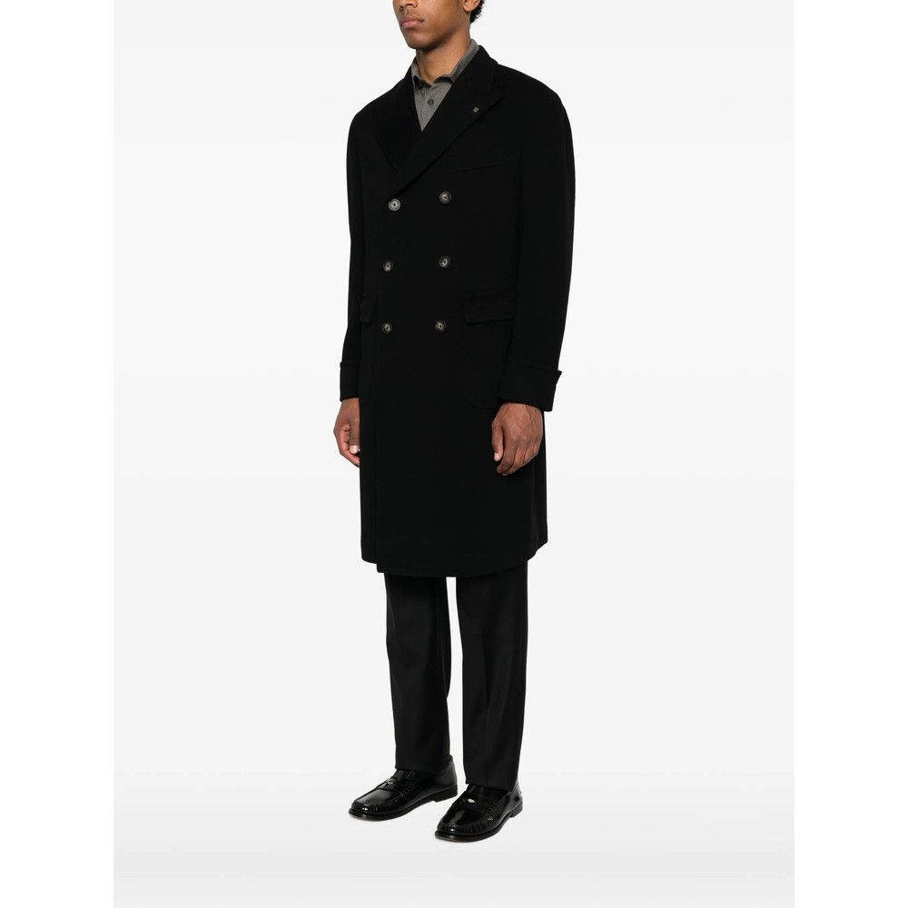 Tagliatore Tagliatore BLACK Coats - Double Breasted Coats Size US M / EU 48-50 / 2 - 2 Thumbnail