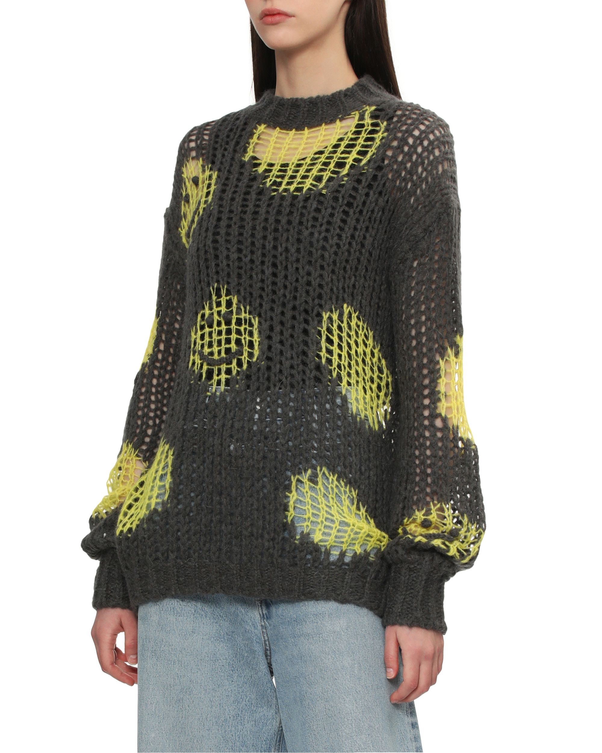 Acne Studios Acne Studios Smiley Pattern Cut-out Design Sweater Size M / US 6-8 / IT 42-44 - 3 Thumbnail