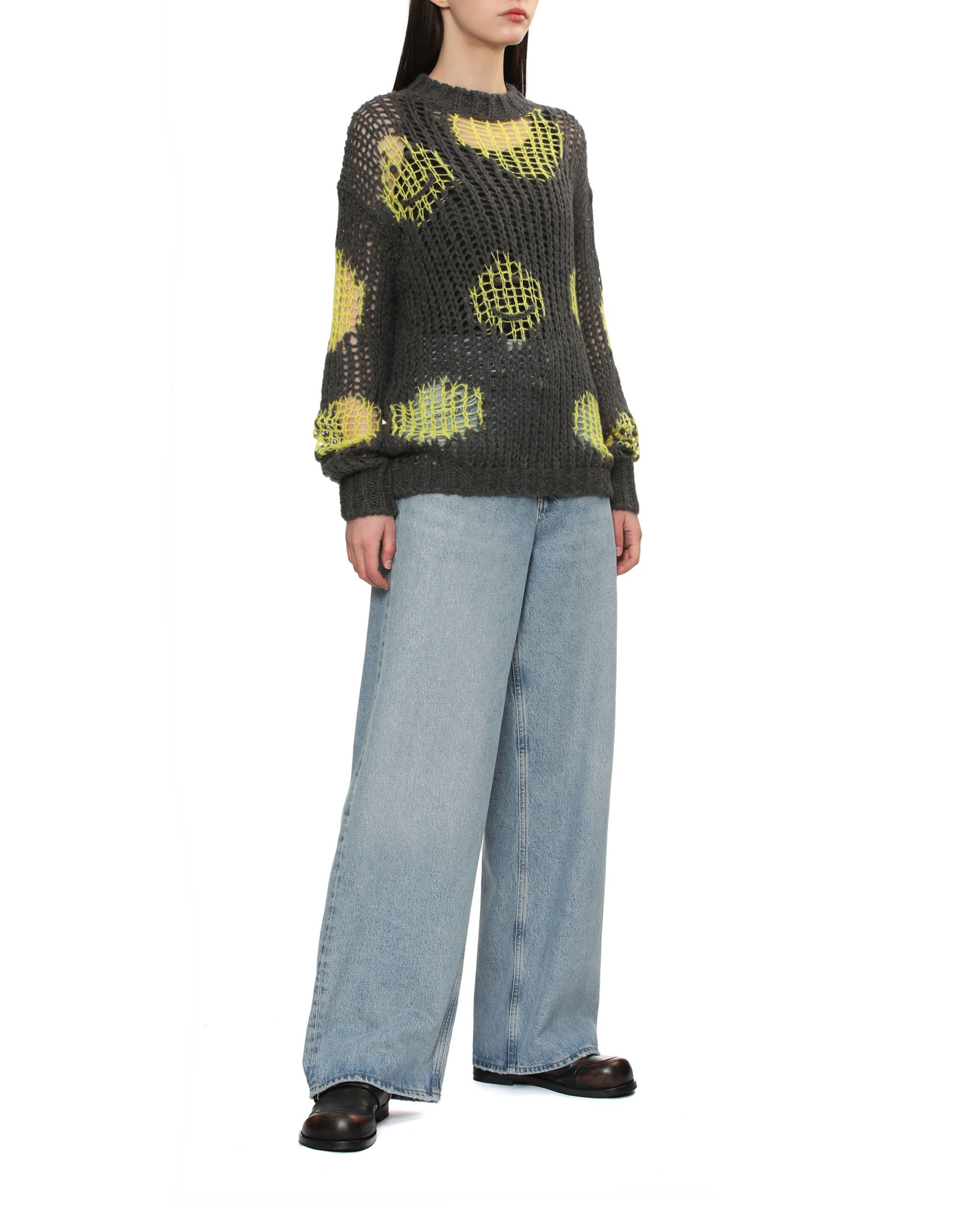 Acne Studios Acne Studios Smiley Pattern Cut-out Design Sweater Size M / US 6-8 / IT 42-44 - 2 Thumbnail