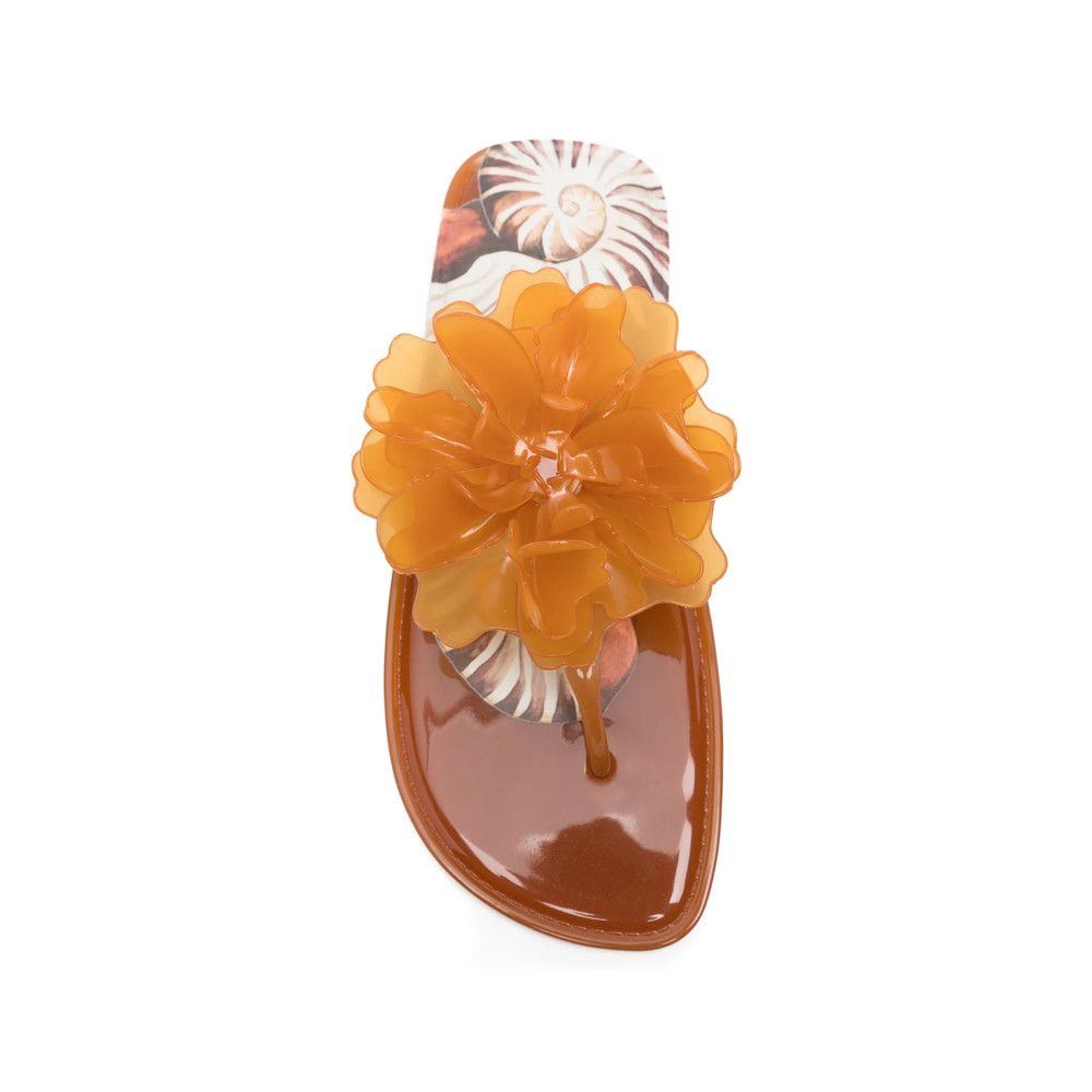 Farm Rio Farm Rio BROWN Flip-Flops & Slides Size US 7 / IT 37 - 2 Thumbnail