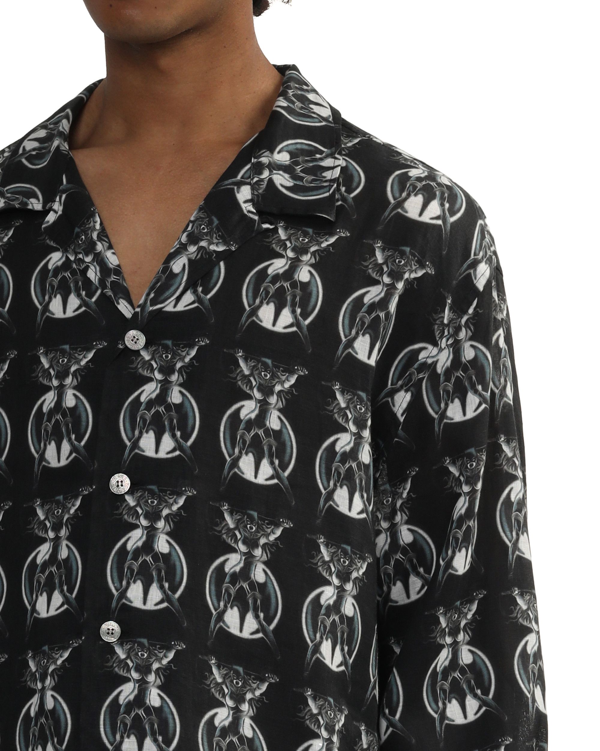 Acne Studios Acne Studios All-over Print Long Sleeve Shirt Size US L / EU 52-54 / 3 - 5 Thumbnail