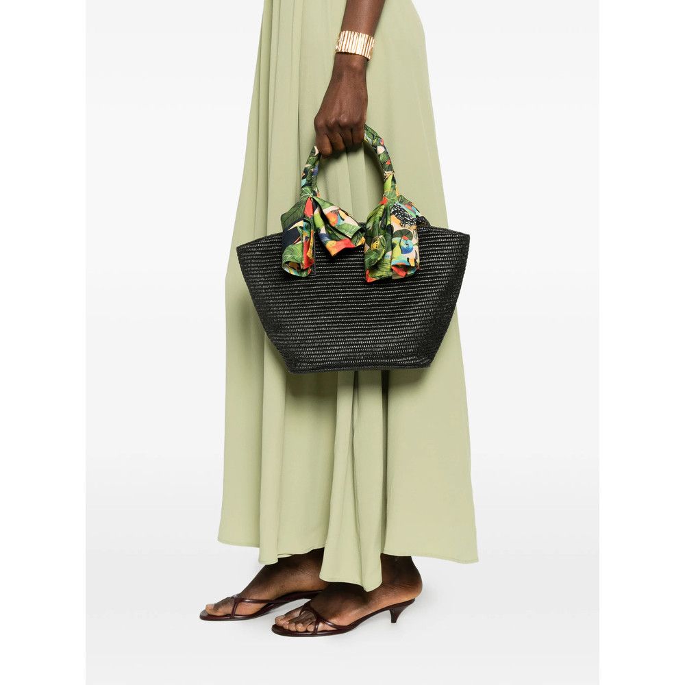 Farm Rio Farm Rio BLACK Tote Bags Size ONE SIZE - 4 Thumbnail