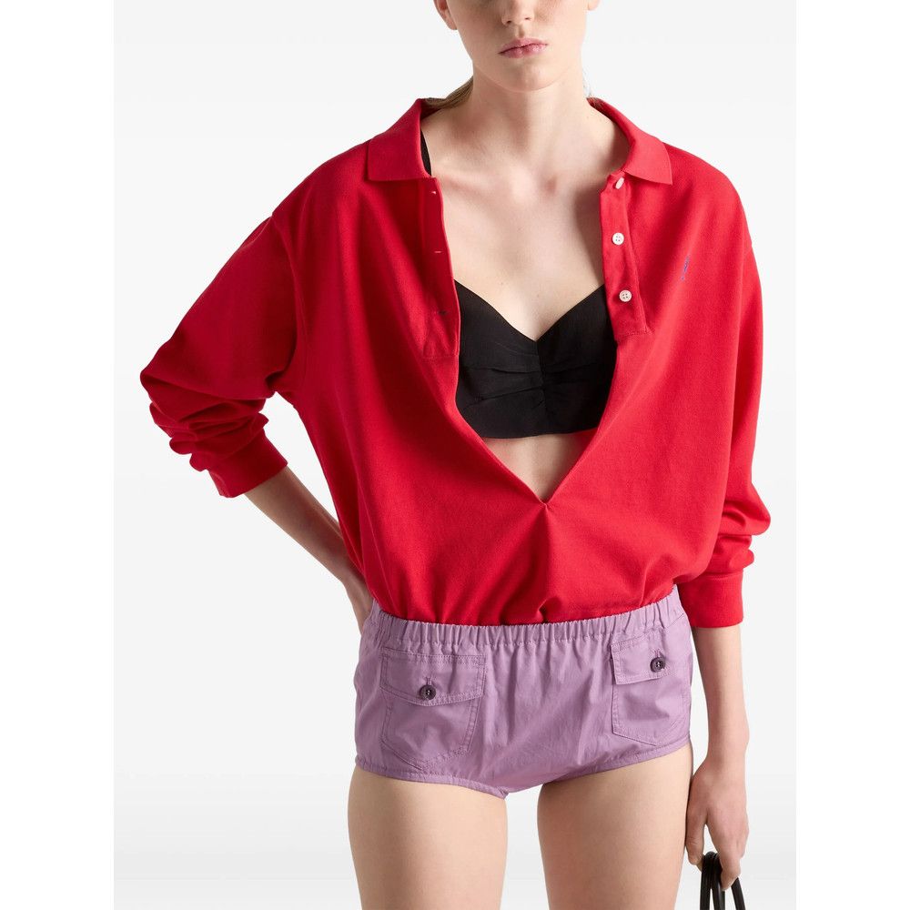 Prada Prada RED Tops - Polo Tops Size S / US 4 / IT 40 - 3 Thumbnail