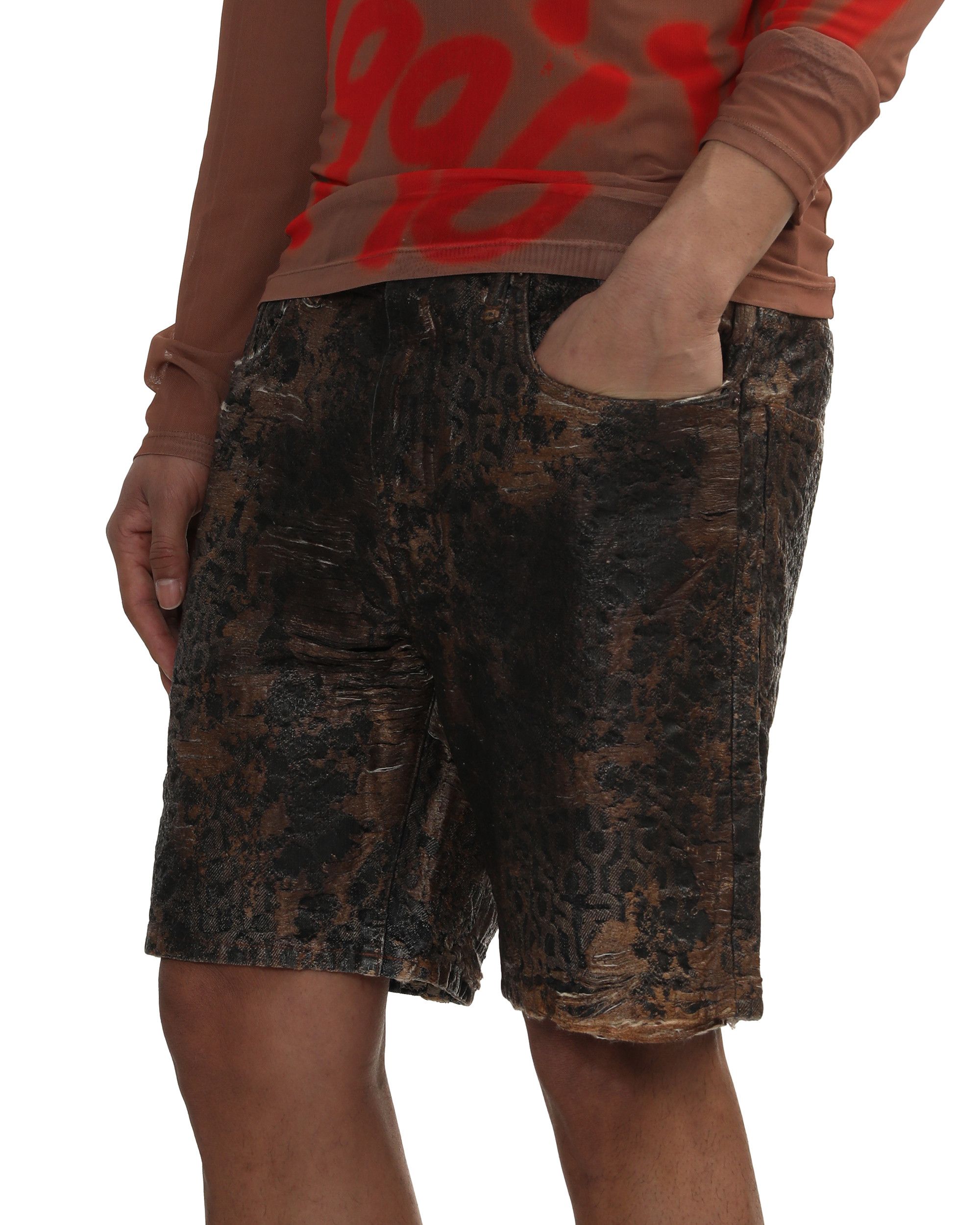Acne Studios Acne Studios Coated Wear Denim Shorts Size US 40 / EU 56 - 5 Thumbnail