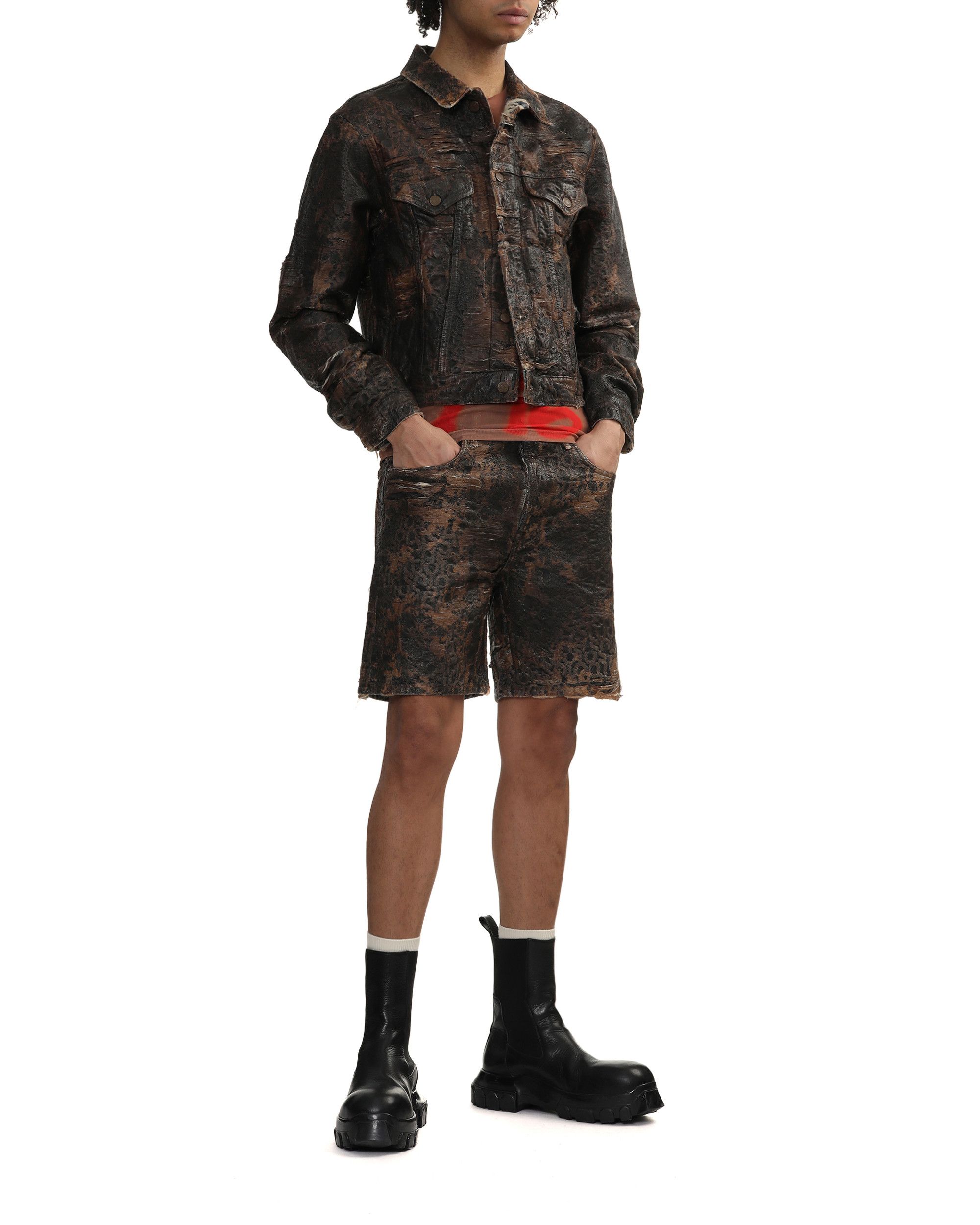 Acne Studios Acne Studios Coated Wear Denim Shorts Size US 38 / EU 54 - 2 Thumbnail