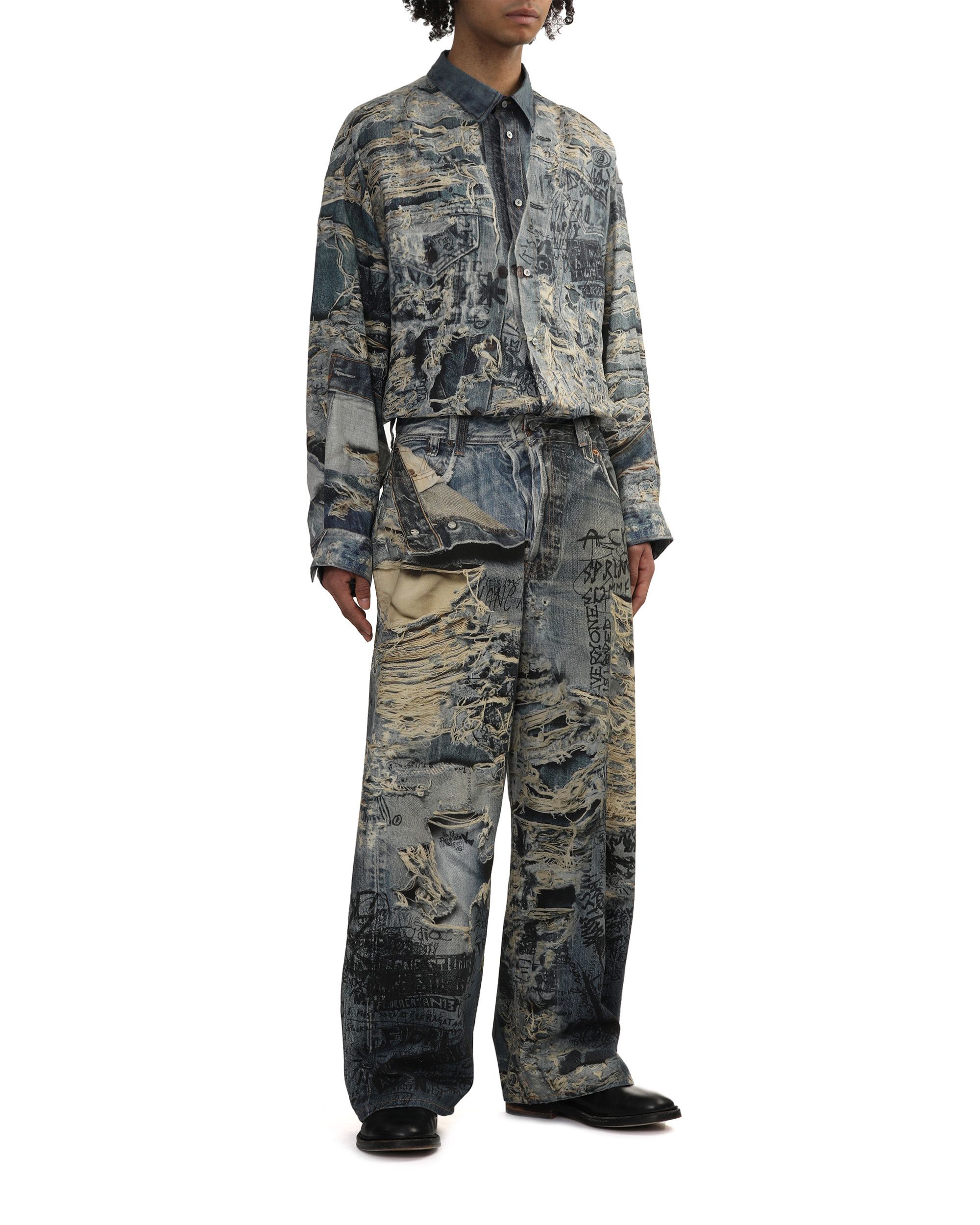 Acne Studios Acne Studios Full Width Graffiti Printed Ripped Jeans Size US 40 / EU 56 - 2 Thumbnail
