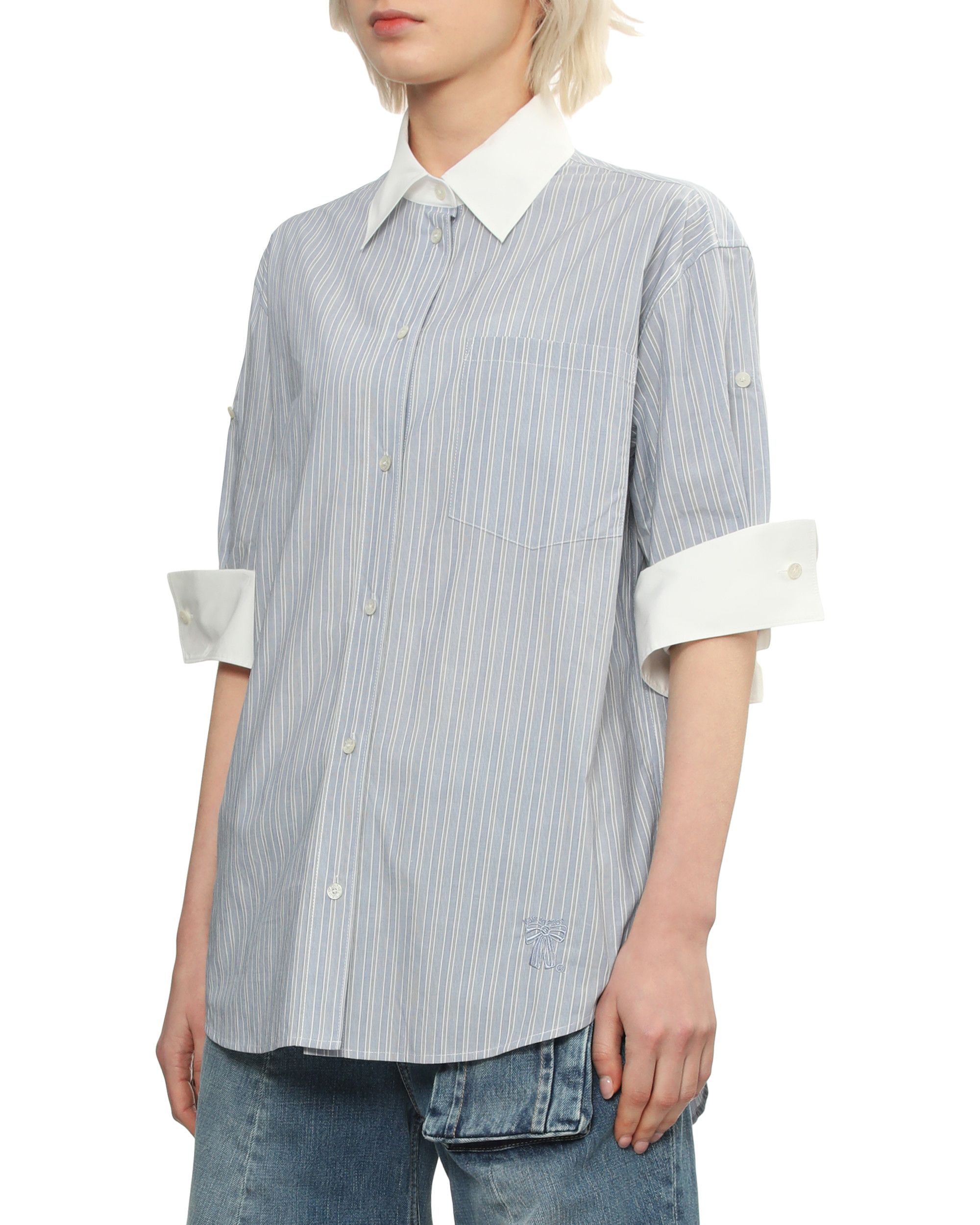 Acne Studios Acne Studios Cuffed Striped Cuff Top Size S / US 4 / IT 40 - 3 Thumbnail