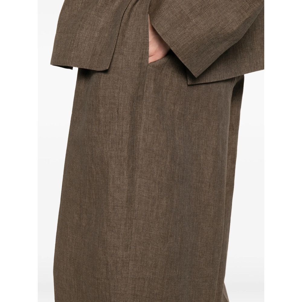 Rohe Rohe BROWN Trousers - High-Waisted Trousers Size 28" / US 6 / IT 42 - 5 Thumbnail