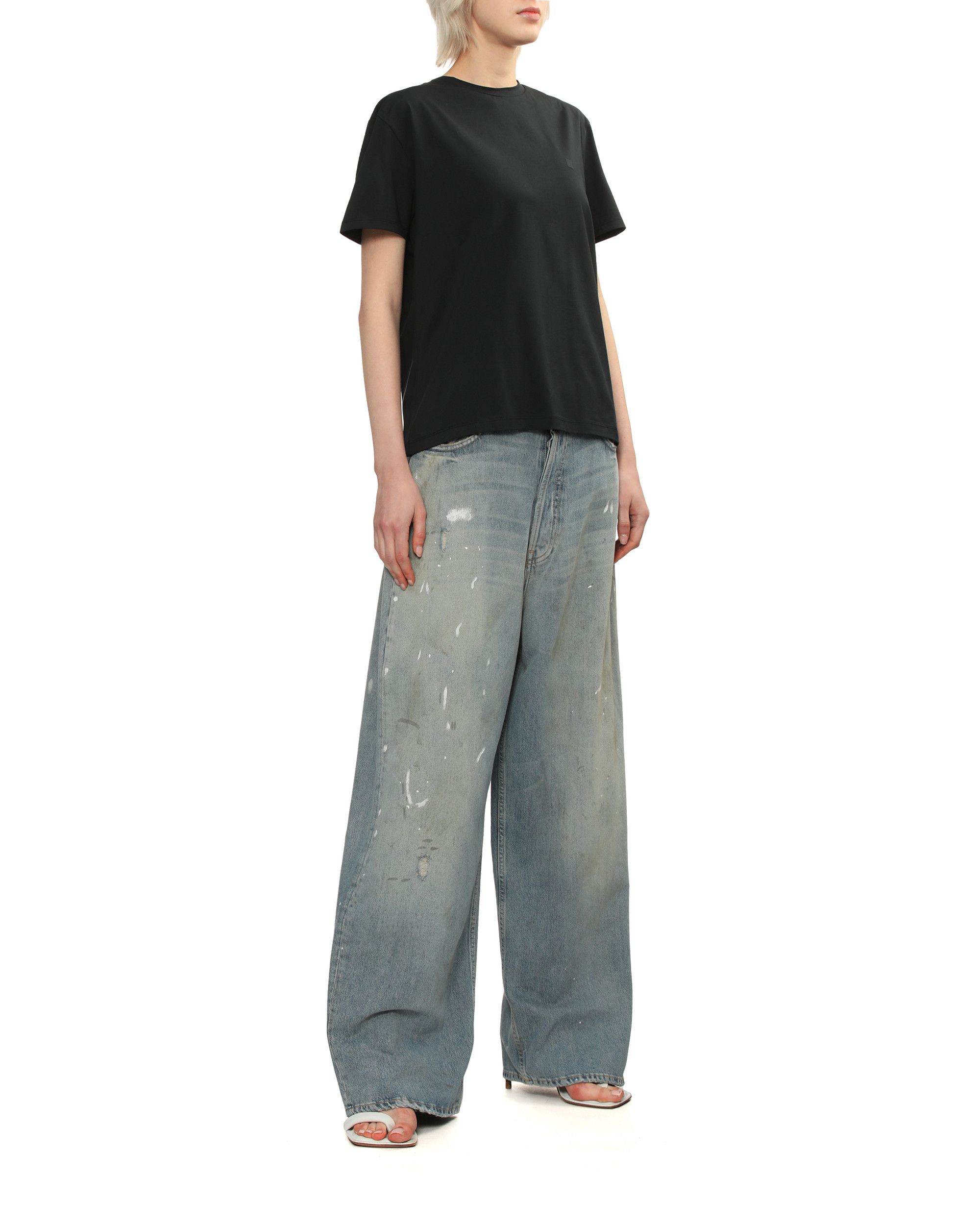Acne Studios Acne Studios Face Embroidered T-Shirt Size XS / US 0-2 / IT 36-38 - 2 Thumbnail