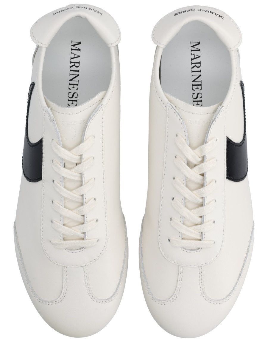Marine Serre MARINE SERRE "ASTRA" SNEAKER - WHITE (IT 40) Size US 7 / EU 40 - 5 Thumbnail
