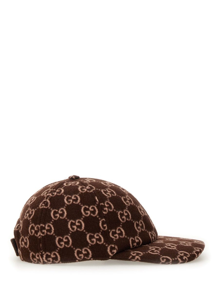 Gucci GUCCI GG WOOL BASEBALL HAT - BROWN Size ONE SIZE - 3 Thumbnail
