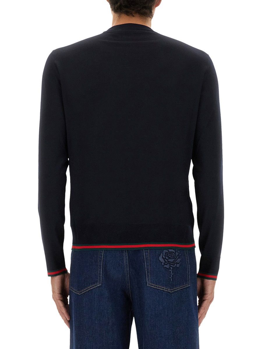 Gucci GUCCI WEB PATTERN SWEATER - BLUE Size US S / EU 44-46 / 1 - 3 Thumbnail
