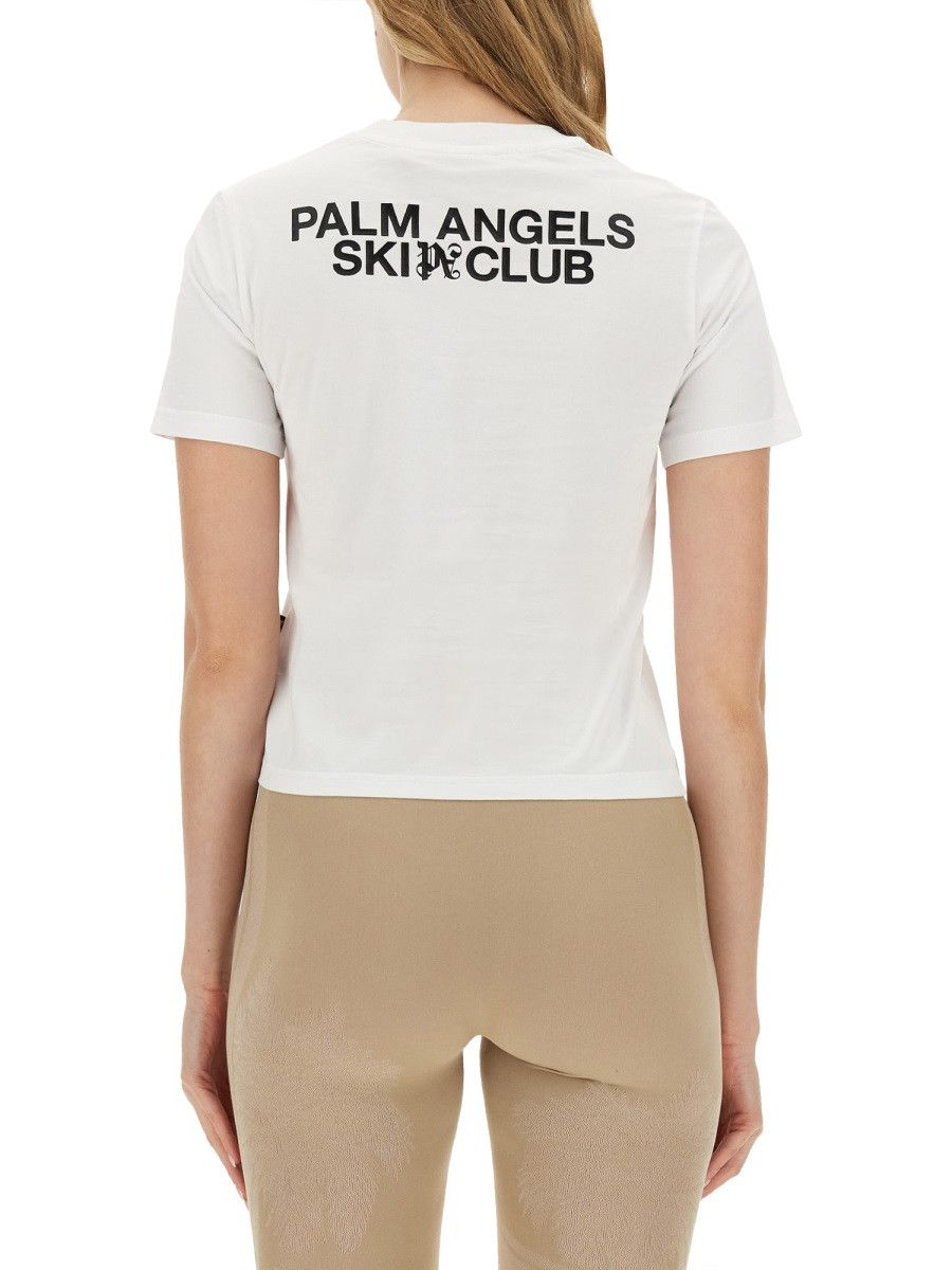 Palm Angels PALM ANGELS PALM SKI CLUB T-SHIRT - WHITE Size L / US 10 / IT 46 - 3 Thumbnail