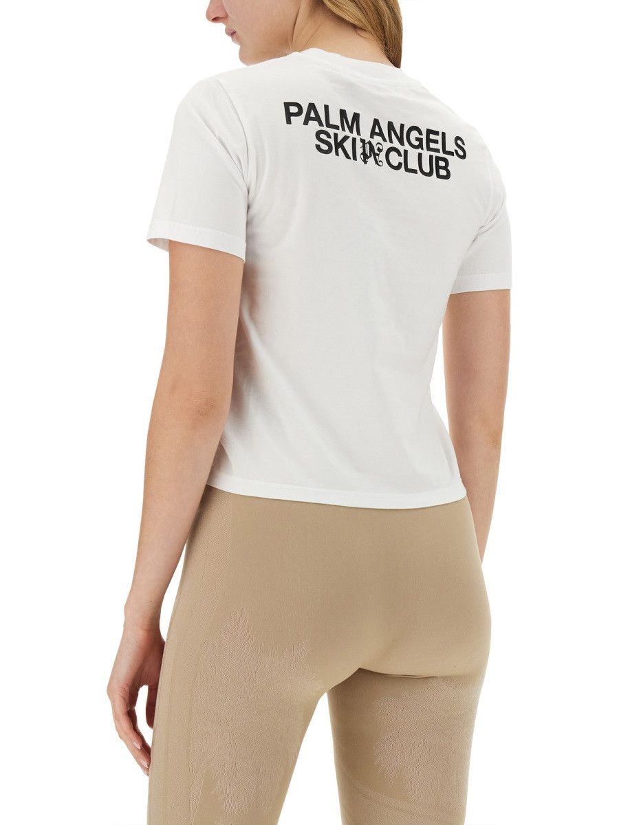 Palm Angels PALM ANGELS PALM SKI CLUB T-SHIRT - WHITE Size M / US 6-8 / IT 42-44 - 2 Thumbnail
