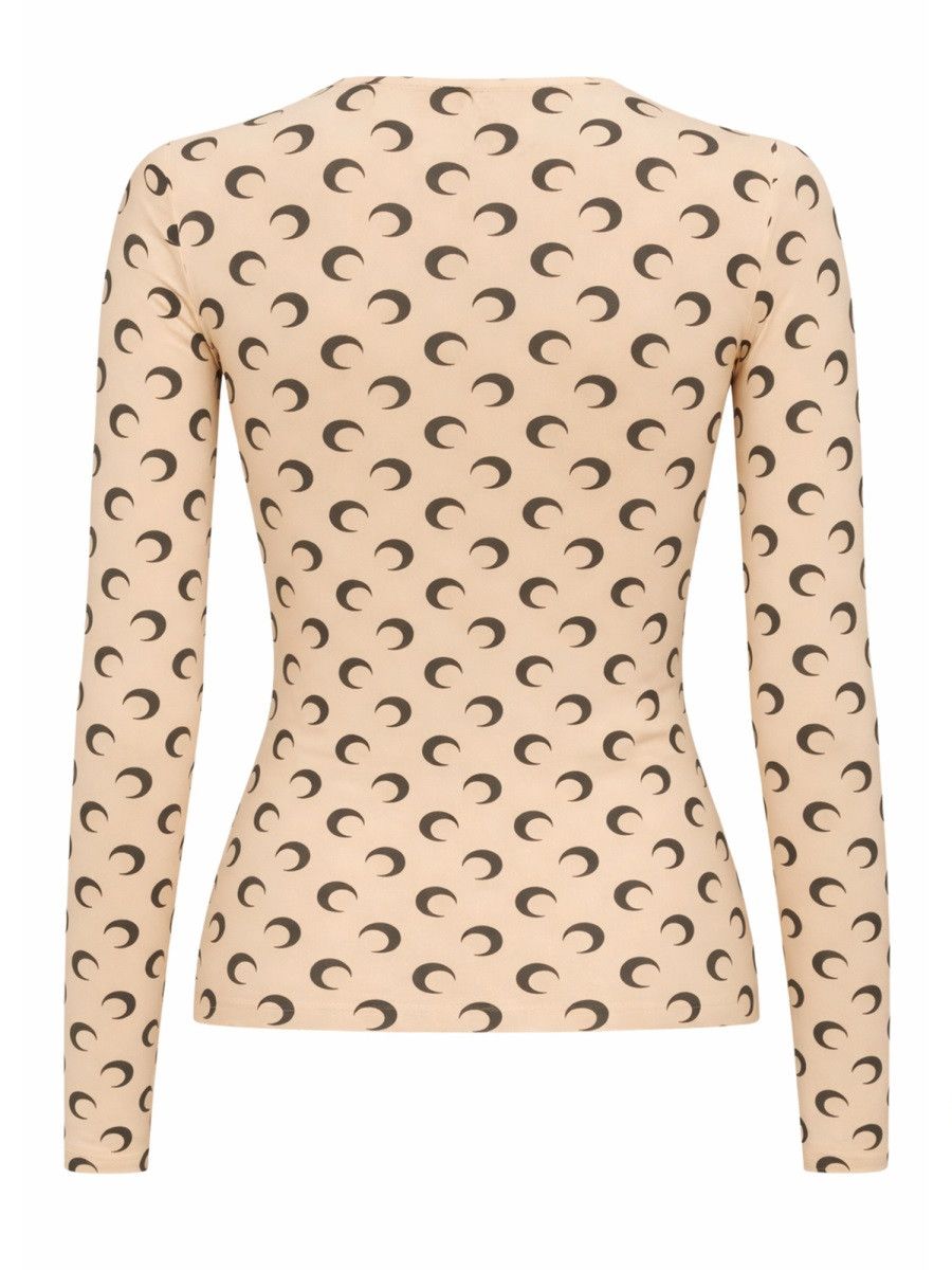 Marine Serre MARINE SERRE TOP "MOON" - NUDE Size XS / US 0-2 / IT 36-38 - 2 Thumbnail