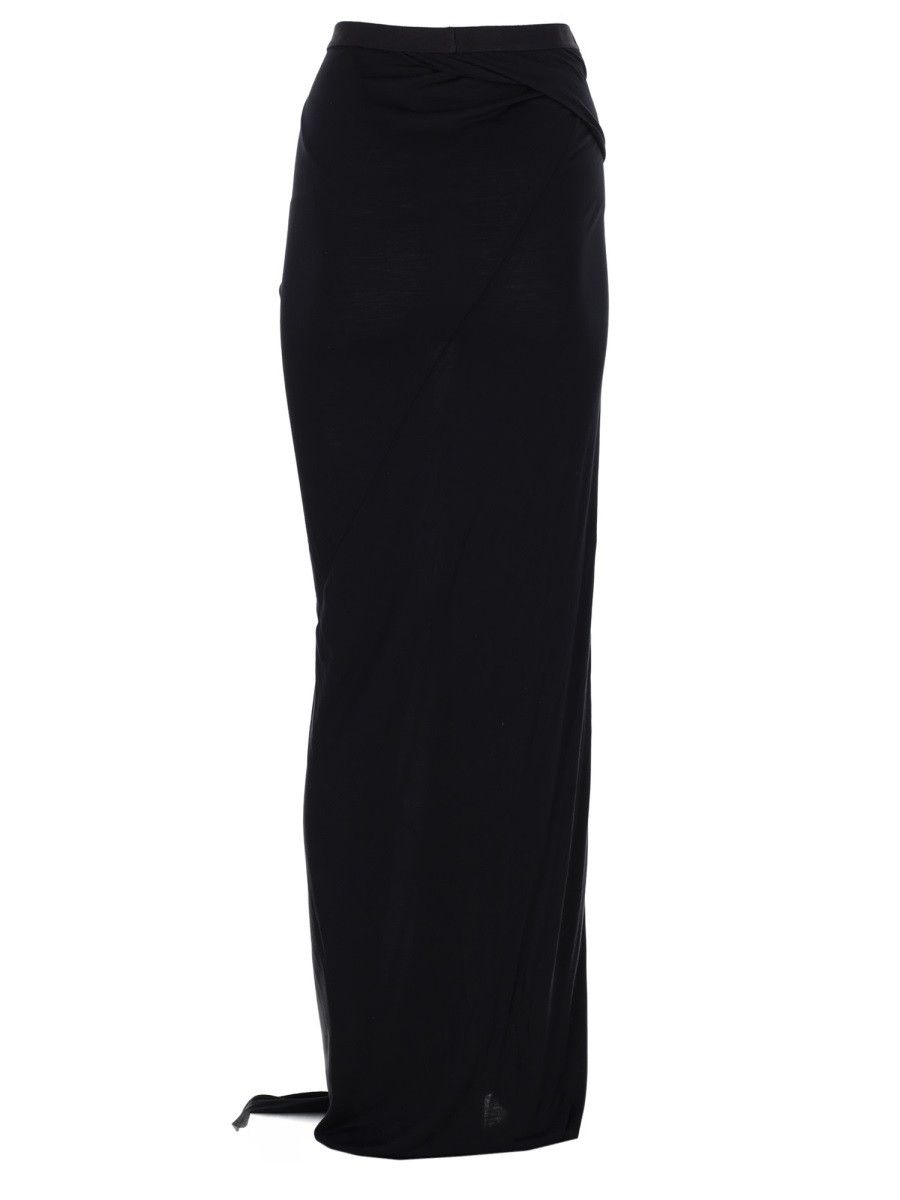 Rick Owens Lilies RICK OWENS LILIES GONNA "ANTHEM" LUNGA - BLACK (IT 42) Size 42" / US 20 - 3 Thumbnail