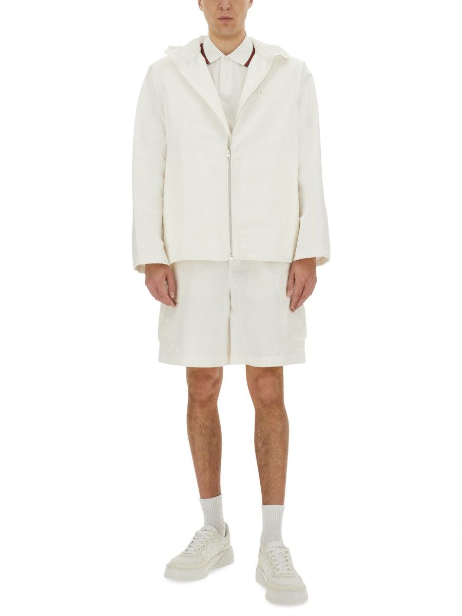 Gucci GUCCI COTTON "WEB" SHORTS - WHITE (IT 50) Size US 34 / EU 50 - 2 Thumbnail