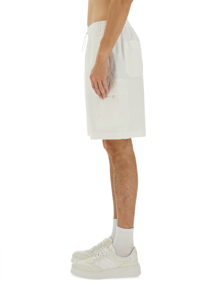 Gucci GUCCI COTTON "WEB" SHORTS - WHITE (IT 50) Size US 34 / EU 50 - 4 Thumbnail