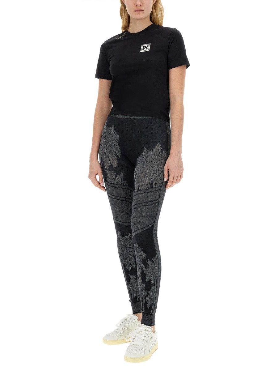Palm Angels PALM ANGELS PALM SKI CLUB T-SHIRT - BLACK Size L / US 10 / IT 46 - 2 Thumbnail