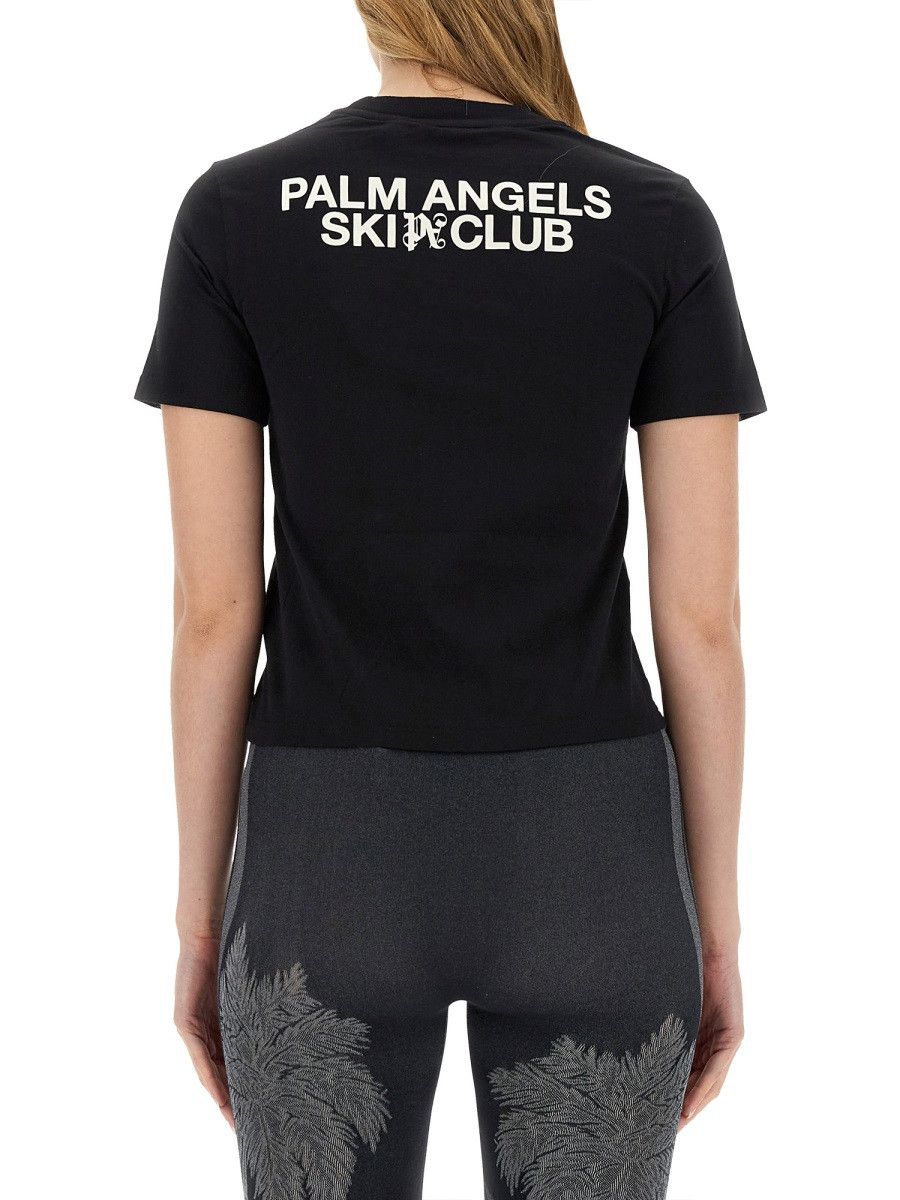 Palm Angels PALM ANGELS PALM SKI CLUB T-SHIRT - BLACK Size S / US 4 / IT 40 - 3 Thumbnail