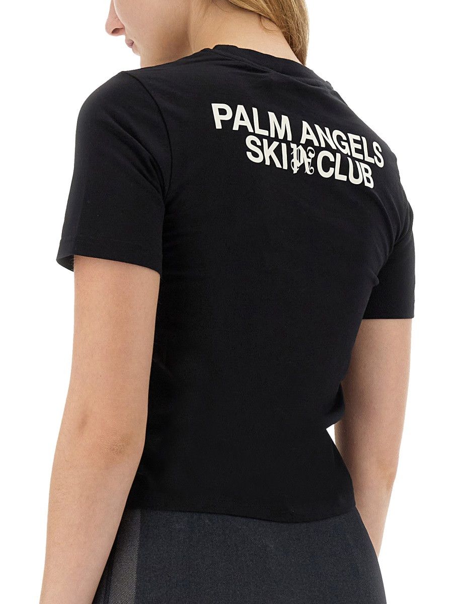 Palm Angels PALM ANGELS PALM SKI CLUB T-SHIRT - BLACK Size S / US 4 / IT 40 - 4 Thumbnail