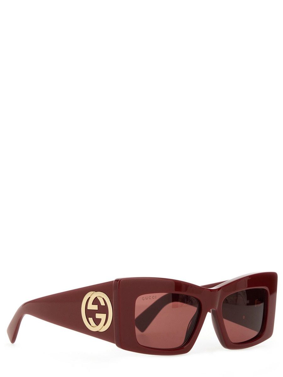 Gucci GUCCI SQUARE SUNGLASSES - RED Size ONE SIZE - 2 Thumbnail