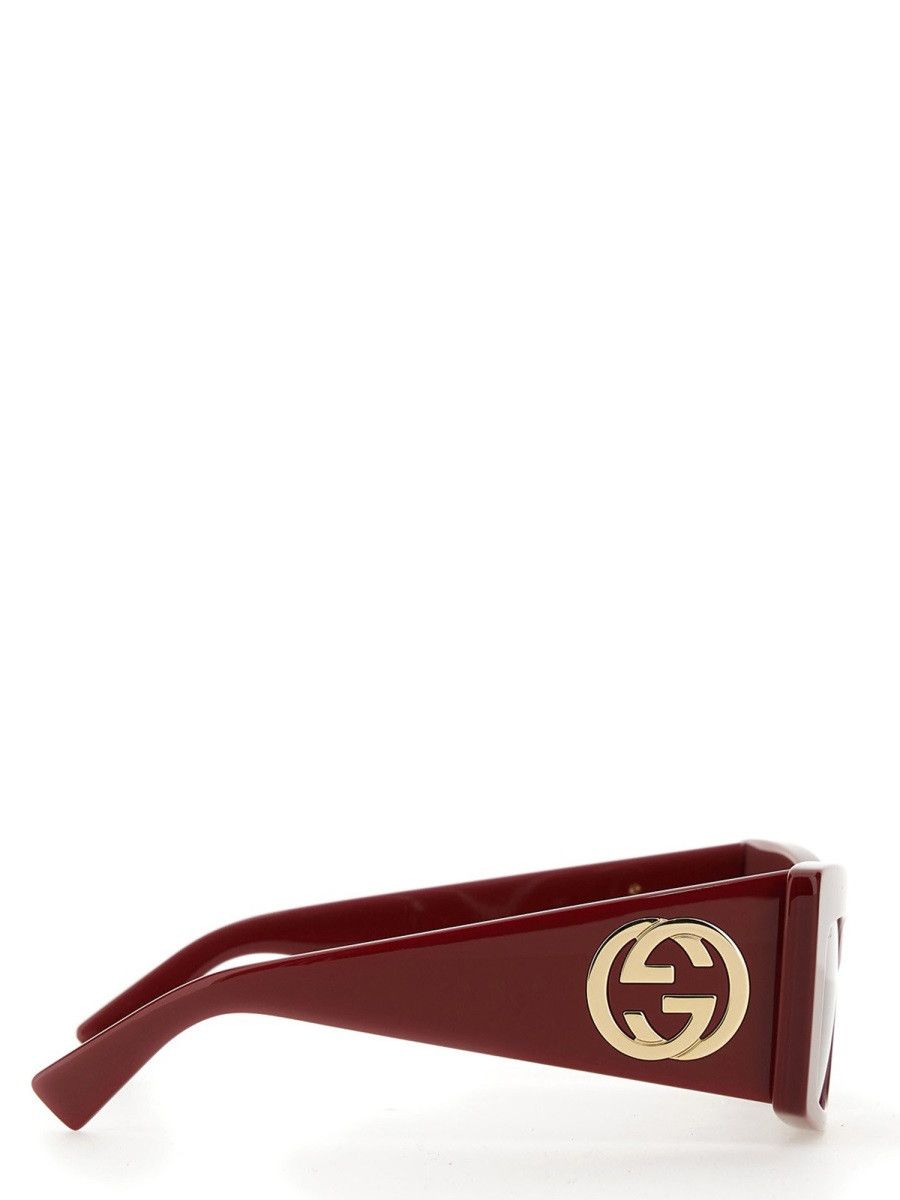 Gucci GUCCI SQUARE SUNGLASSES - RED Size ONE SIZE - 3 Thumbnail
