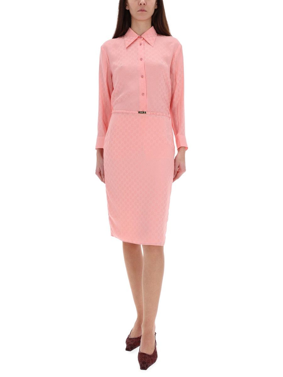 Gucci GUCCI SILK SKIRT - PINK (IT 40) Size 40" / US 18 - 2 Thumbnail