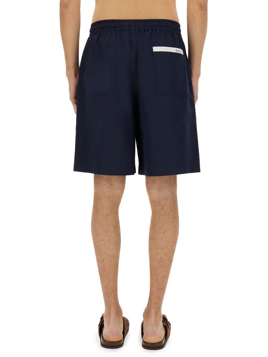 Gucci GUCCI POPLIN SHORTS - BLUE (IT 48) Size US 32 / EU 48 - 3 Thumbnail