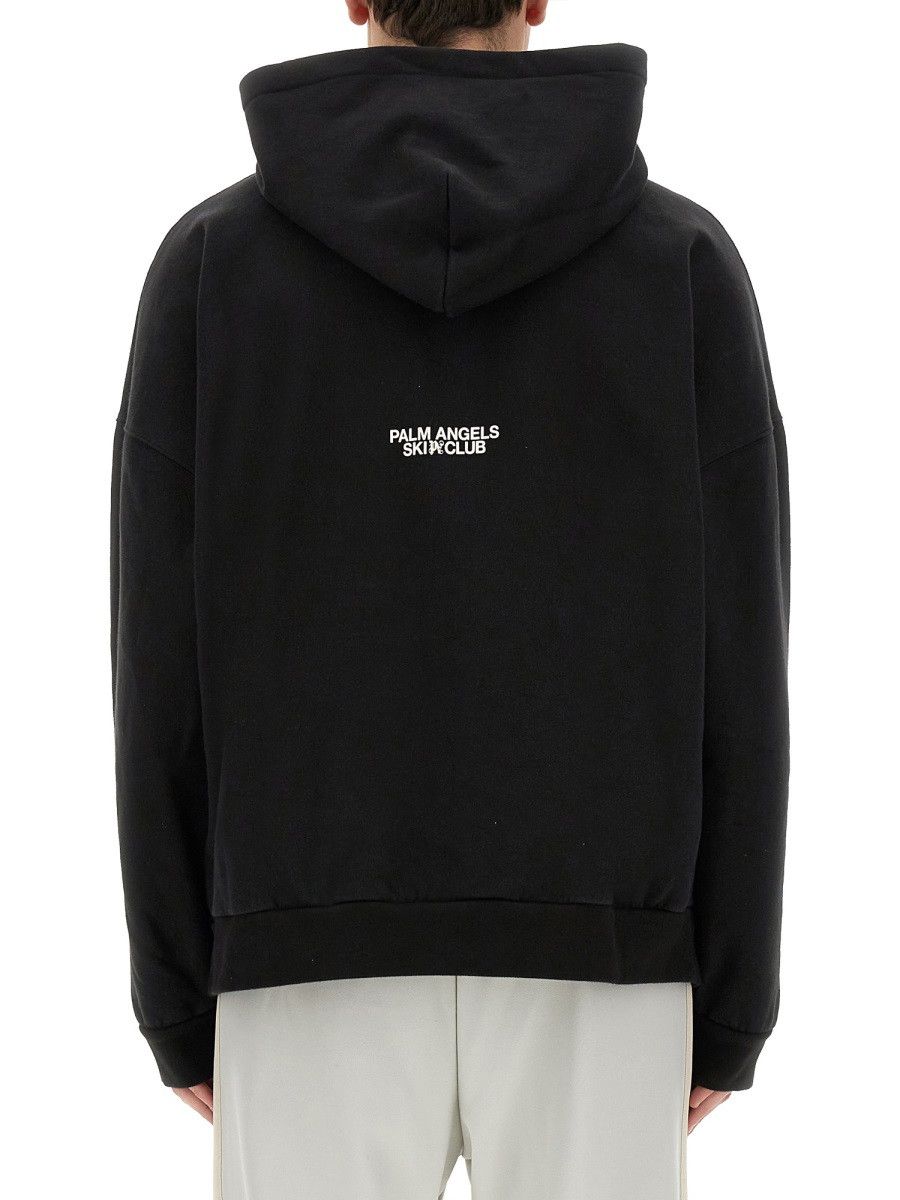 Palm Angels PALM ANGELS PALM SKI CLUB PRINT SWEATSHIRT - BLACK Size US L / EU 52-54 / 3 - 3 Thumbnail