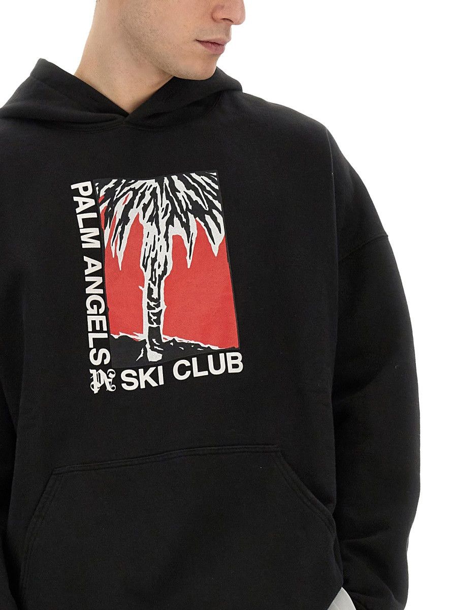 Palm Angels PALM ANGELS PALM SKI CLUB PRINT SWEATSHIRT - BLACK Size US S / EU 44-46 / 1 - 4 Thumbnail
