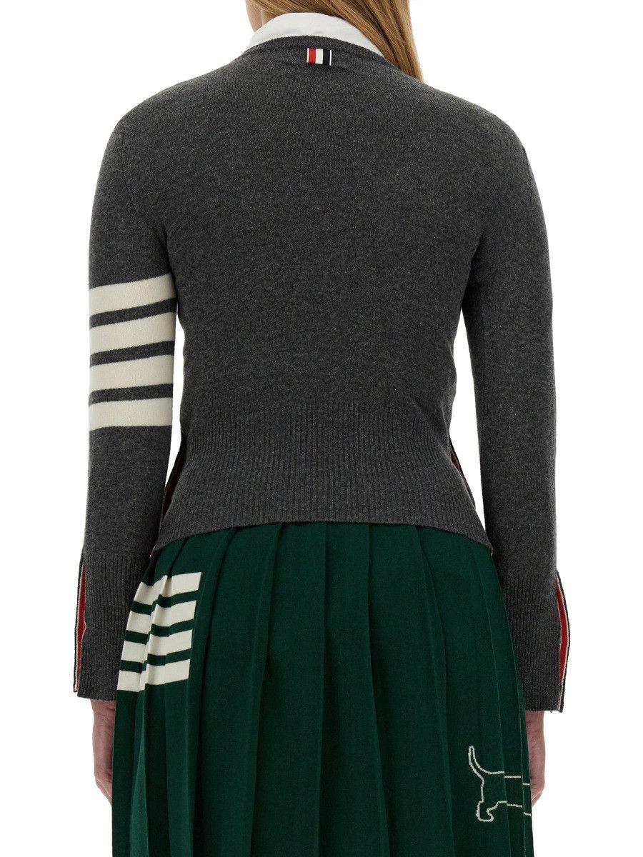 Thom Browne THOM BROWNE CASHMERE SWEATER - GREY (IT 40) Size S / US 4 / IT 40 - 3 Thumbnail