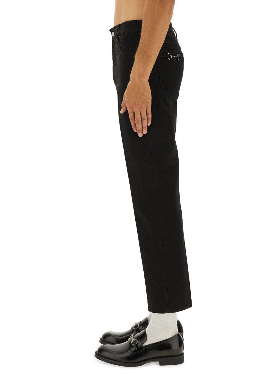 Gucci GUCCI SLIM FIT PANTS - BLACK (JEANS 31) Size US 31 - 3 Thumbnail