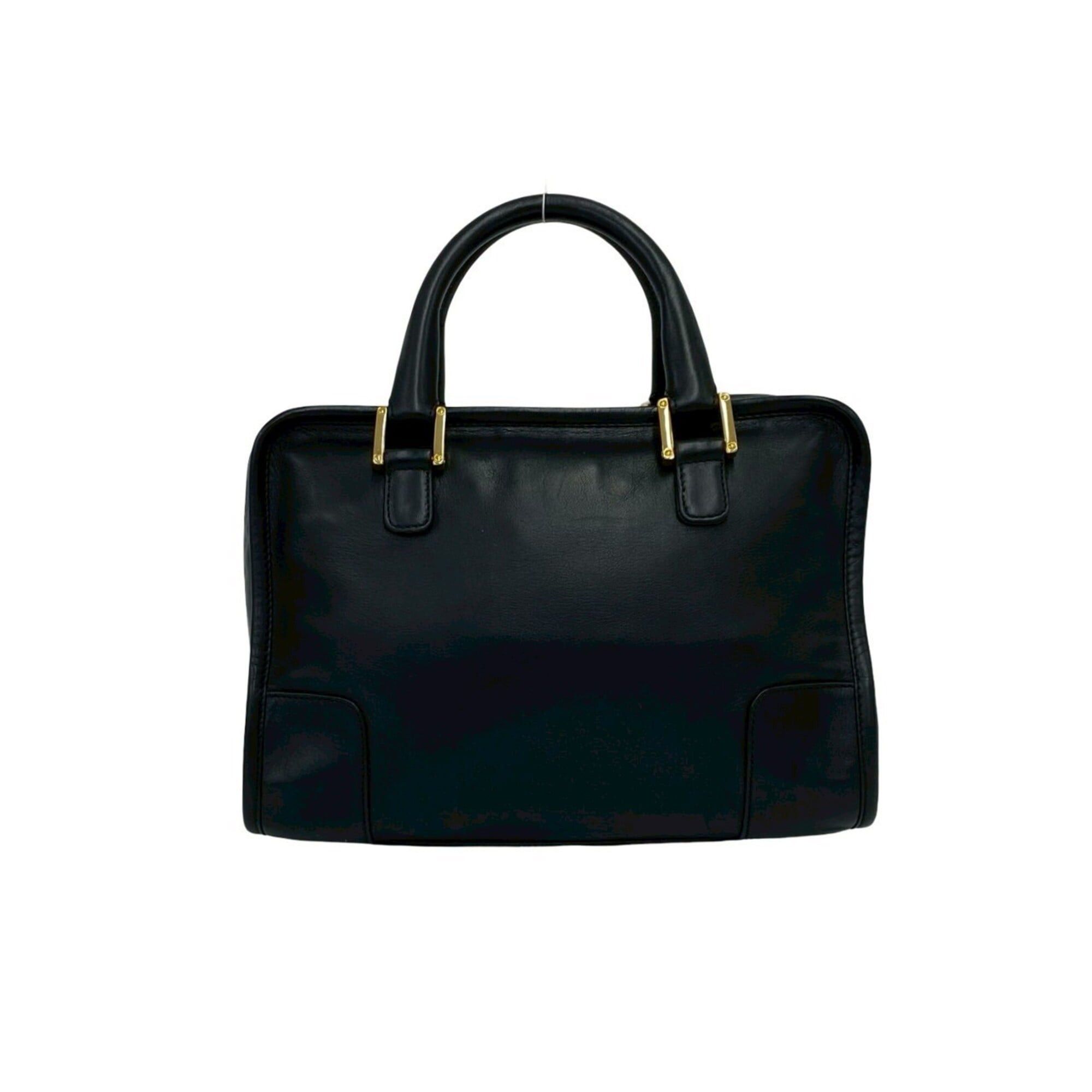 Loewe LOEWE Vintage Amazona 28 Anagram Logo Leather Handbag Mini Boston Bag Black 48801 Size ONE SIZE - 3 Thumbnail