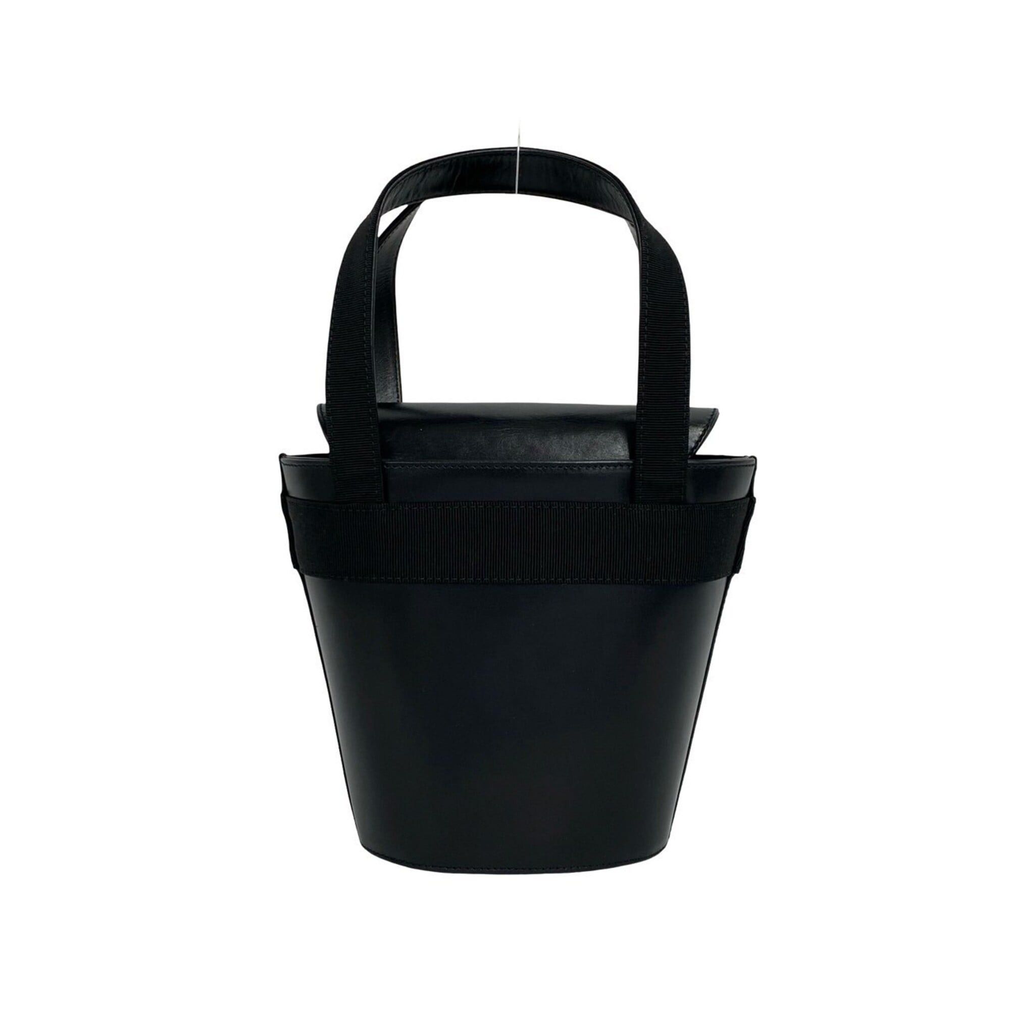 Salvatore Ferragamo Salvatore Ferragamo Vintage Vara Ribbon Leather Handbag, Black, 47876 Size ONE SIZE - 3 Thumbnail